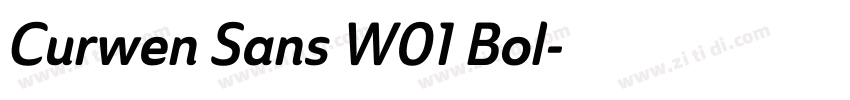Curwen Sans W01 Bol字体转换